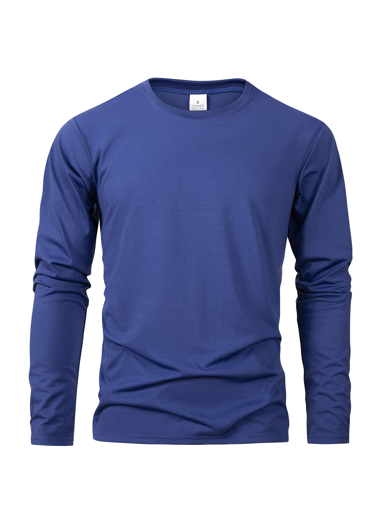 Frühling Herbst männer T-shirts Langarm Casual Tops Einfarbig Hohe Qualität Schwarz T-Shirt Klassische Männer Kleidung – Detail 13