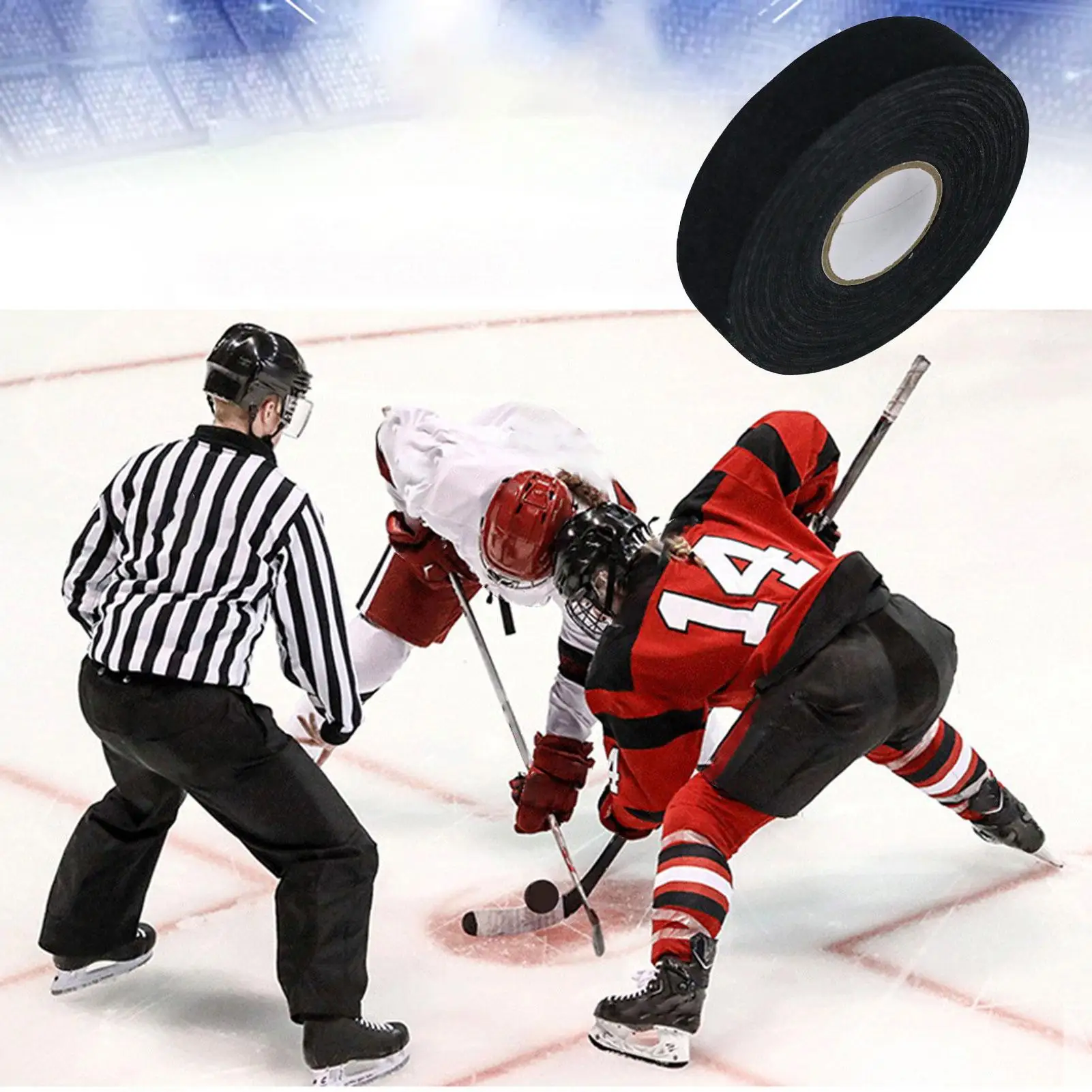 

Лента для обмотки рукоятки клюшки 25м x 2.5см, спортивная, противоскользящая, водонепроницаемая, для хоккея, бейсбола, софтбола, гольфа