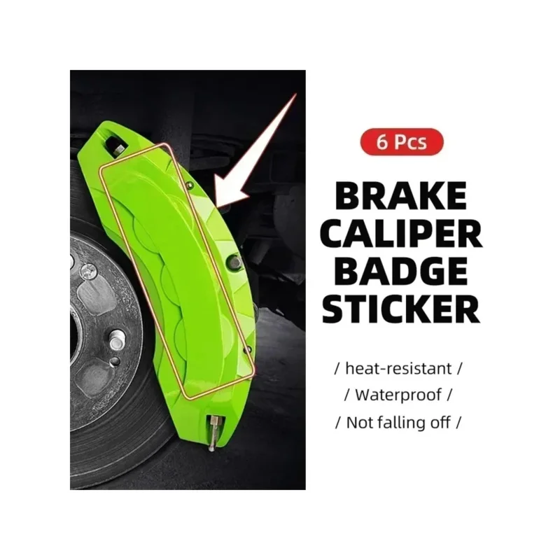 Autocollant d'étrier de voiture, 6 pièces, couverture de frein de pneu, autocollants résistants à la chaleur pour Cayenne Boxster Macan 911 Panamera Cayman 718 918