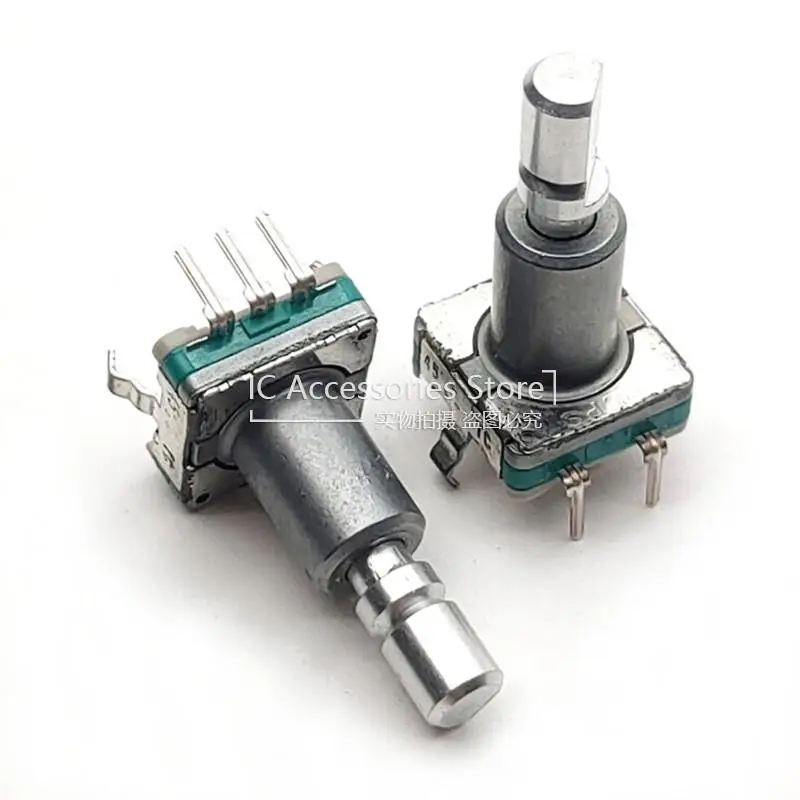 

2PCS EC11 Type Rotary Encoder Navigation Volume Switch 5Pin Shaft 19MM 360 Degree Rotation Smooth Feel With Push Switch