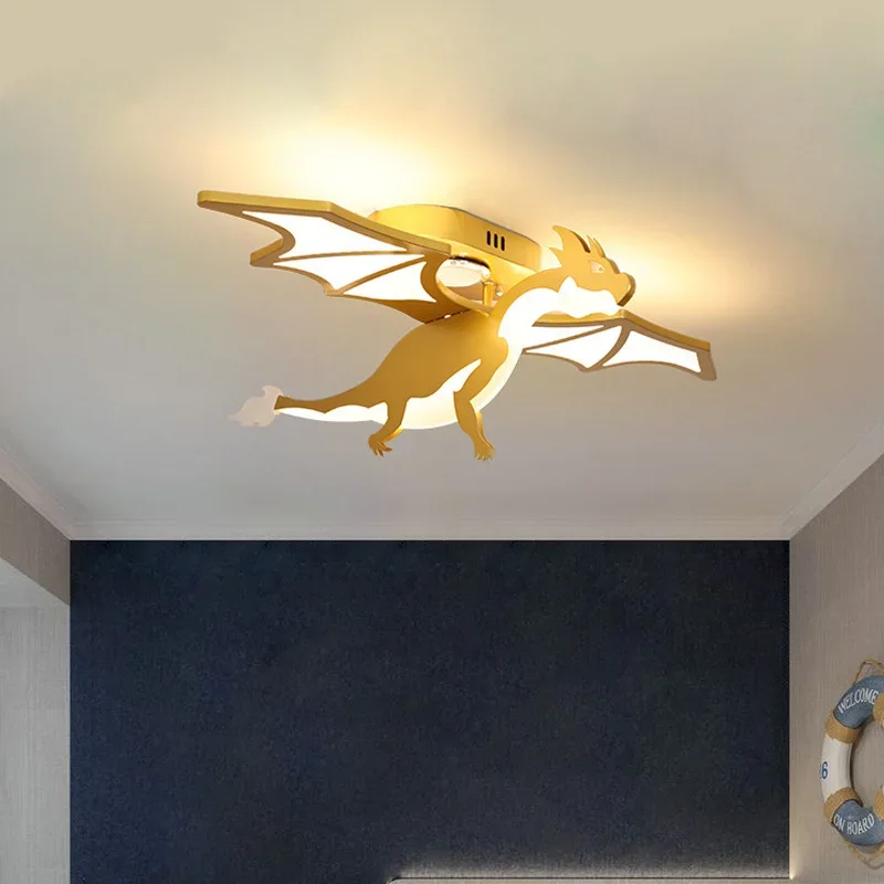 

Nordic Designer Fly Dragon Ceiling Lights for Living Room Child Bedroom Baby Room Nursery Decorative Luminaires