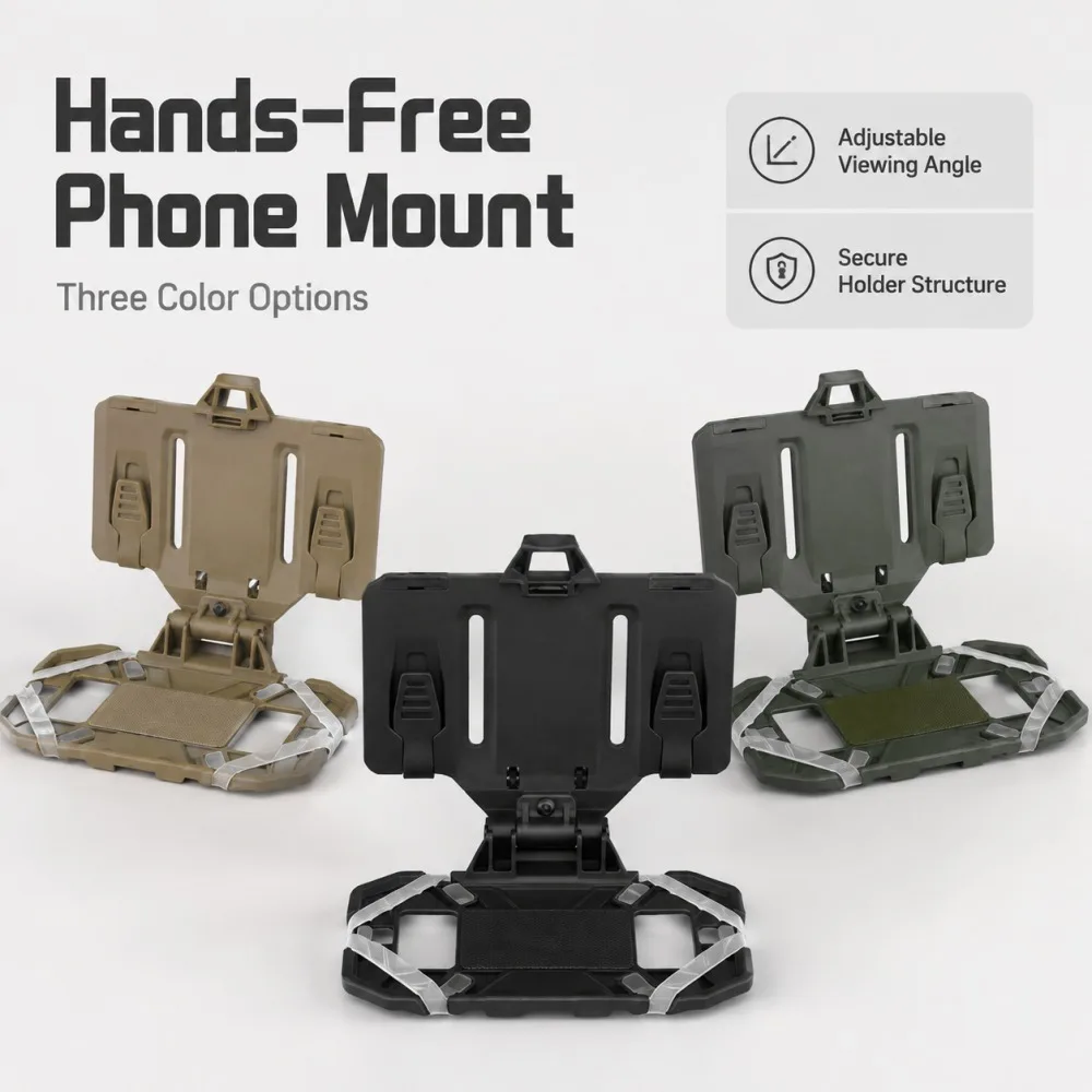 Outdoor Tactical MOLLE Folding Navigation Board Map Case Admin Panel Mobile Phone Navigator Holder Hunting Vest Accessories