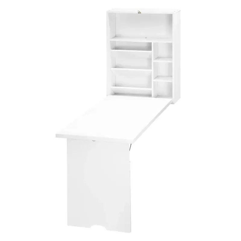 White Black Brown Foldable Retractable Storage Writing Desk Modern Simple Easy To Carry Computer Table