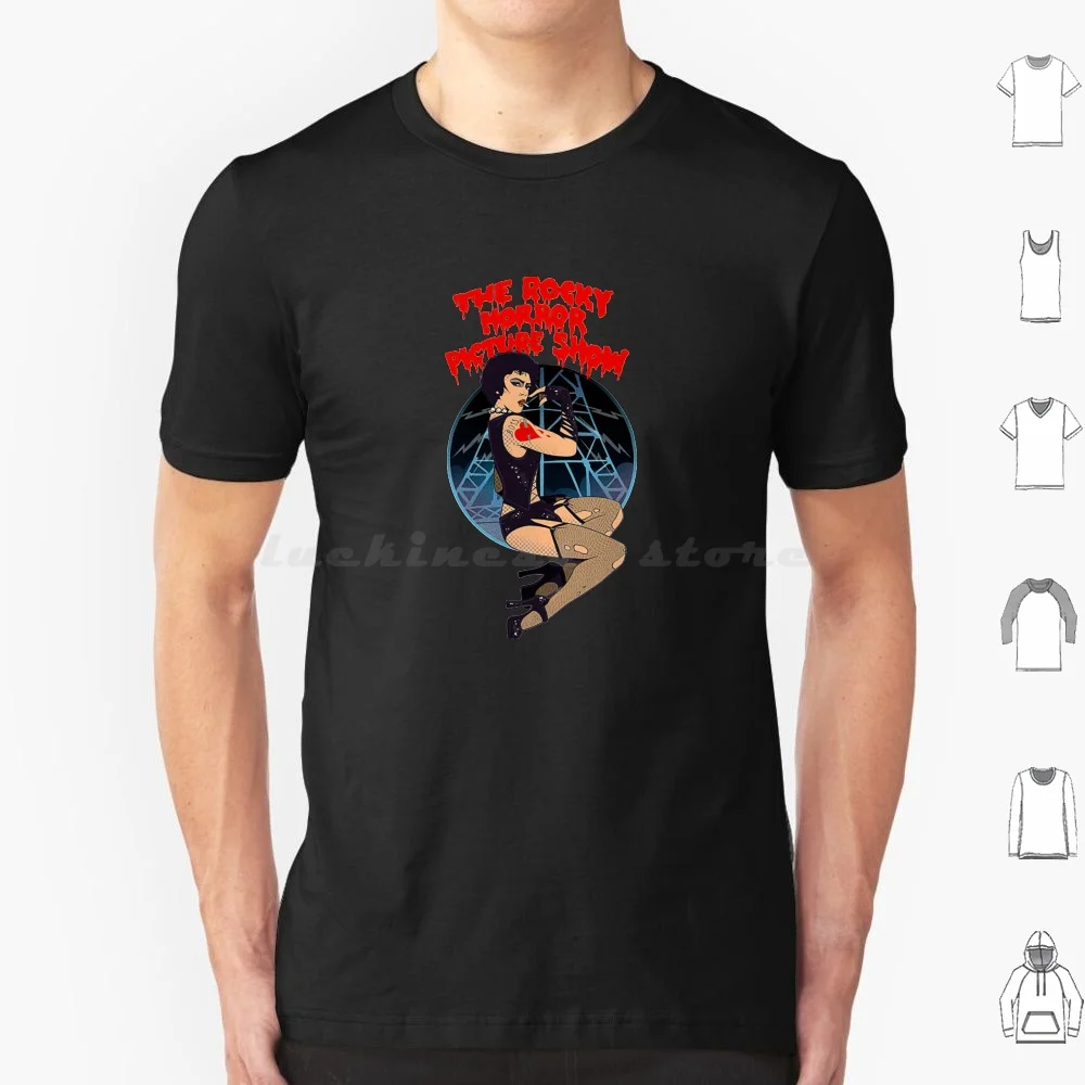 Camiseta de algodón con estampado DIY de terror para hombre y mujer, con imágenes de terror, Tim Curry, The Horror Picture Show Musical, Frank N