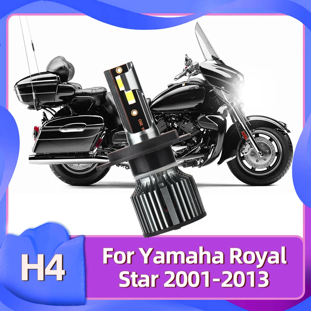 Roadsun 1PC H4 Beam Motorcycle CSP Led For Yamaha Royal Star 2001 2002 2003 2004 2005 2006 2007 2008 2009 2010 2011 2012 2013