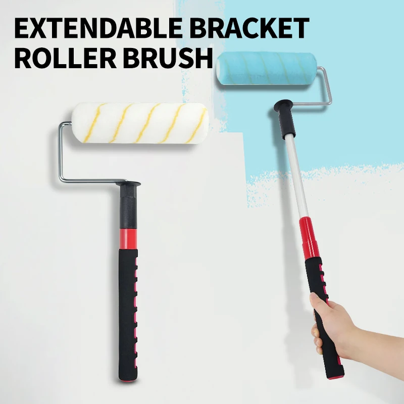 

Расширяемый 9-дюймовый ролик для покраски высоких поверхностей (стен и потолков), регулируемый инструмент с удлиненной ручкой
