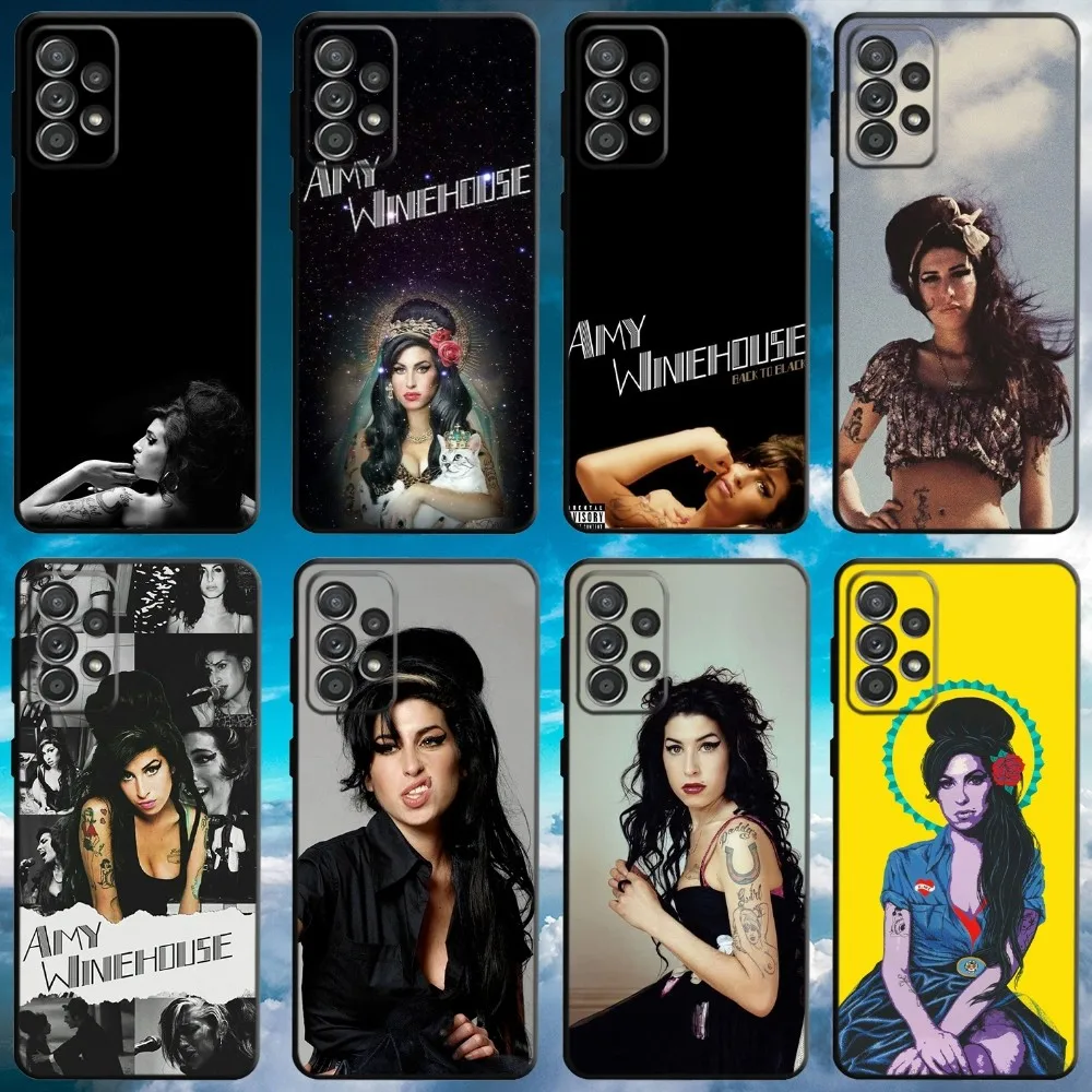 

Amy Winehouse Singer Phone Case For Samsung S21,S22 Ultra,S20,S30 plus,S22 plus,S23,S30 ultra 5G Soft Black Cover
