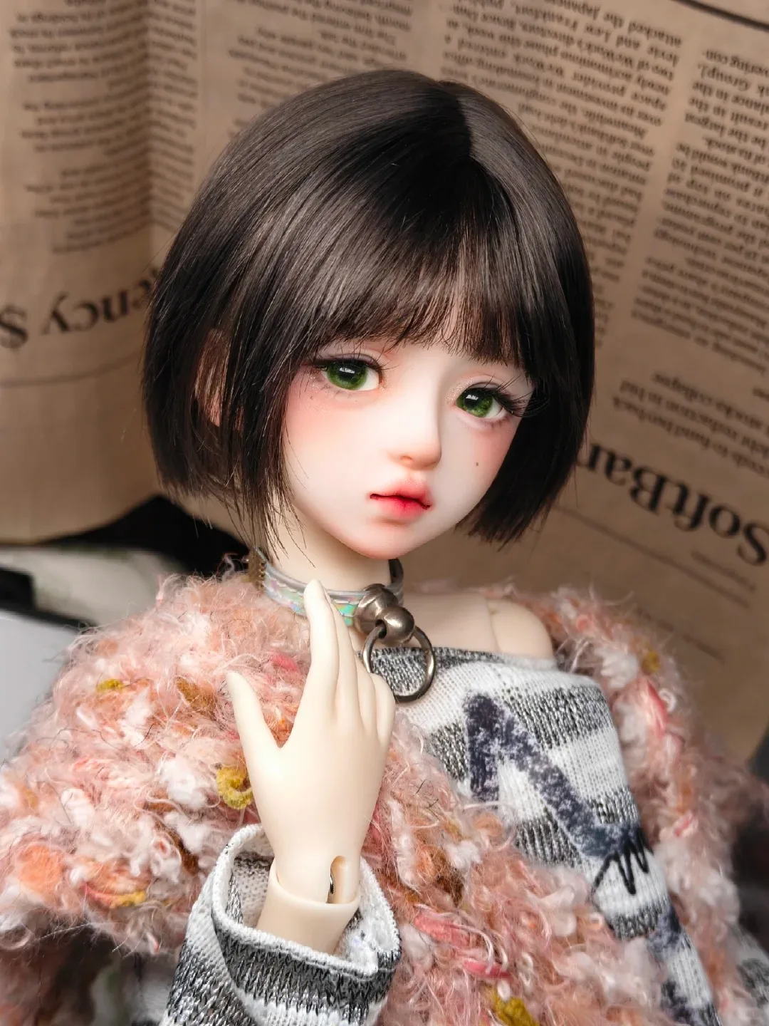 

bjd doll 1/4 girl linglan princess lovable exquisite makeup high quality resin toys new birthday gift angel articulated dolls