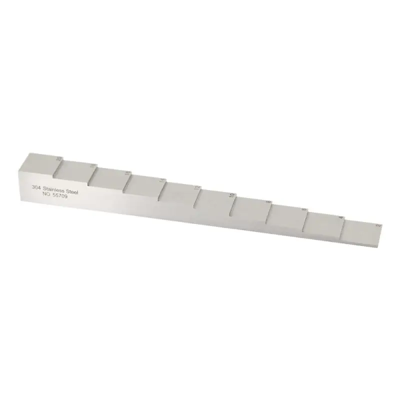 

Ultrasonic thickness measurement calibration test block 10 steps mm thickness test block