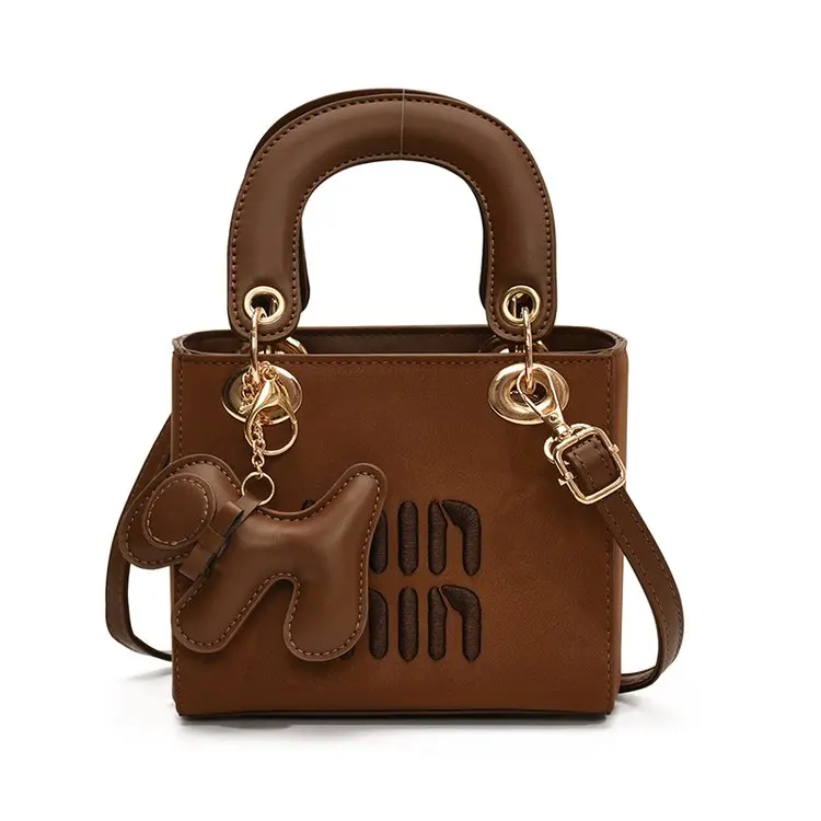 Trendy Fashion Solid Color Diaper Bags For Women High-End Vintage Crossbody Bag Minimalist Leather Commuter Bag Luxury Brand