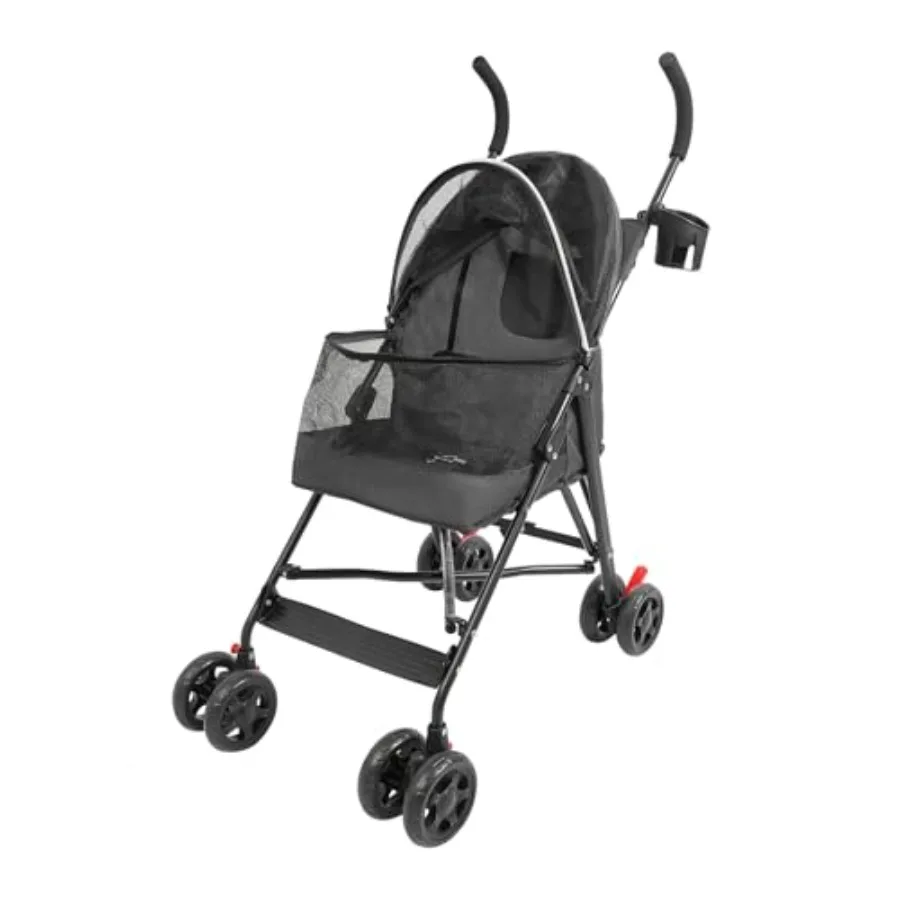 

Pet Stroller for Small/Medium Dogs and Cats: Waterproof, All-Terrain, Folding with Removable Carrier and Sun Shades