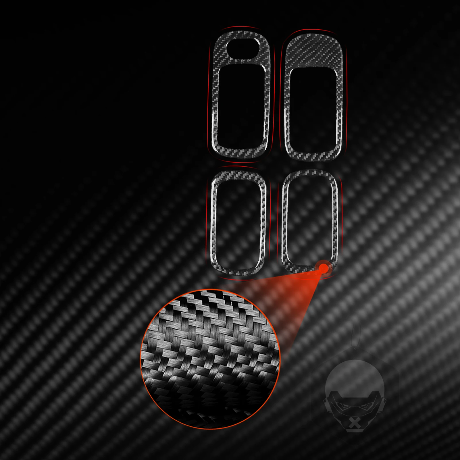 Carbon Fiber Car Accessories Door Handle Frame Modified Interior Trim Cover Sticker For Honda Civic 2001 2002 2003 2004 2005 - view 6