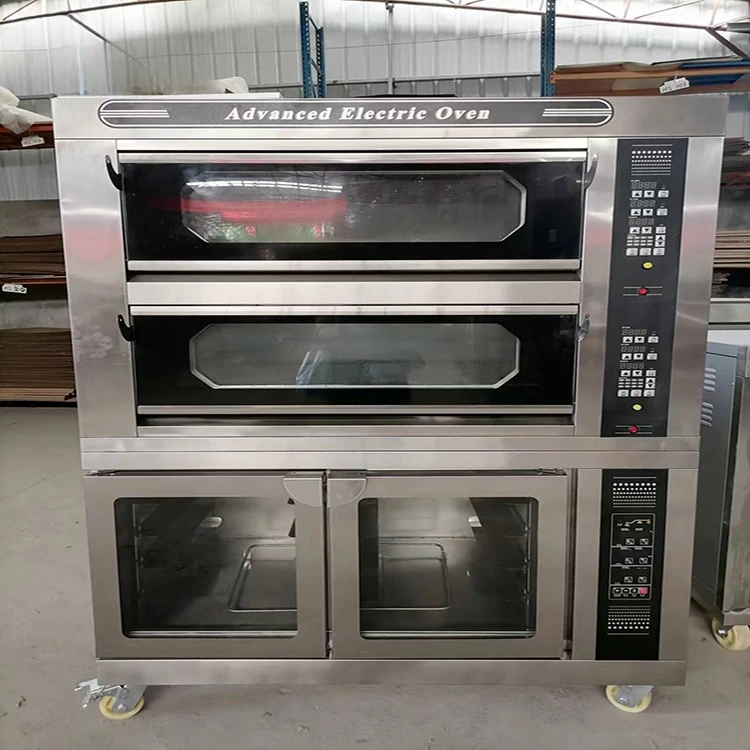 Commercial Baking Equipment Pizza Oven Electric and Gas Deck Oven and All Stainless Steel Proofer