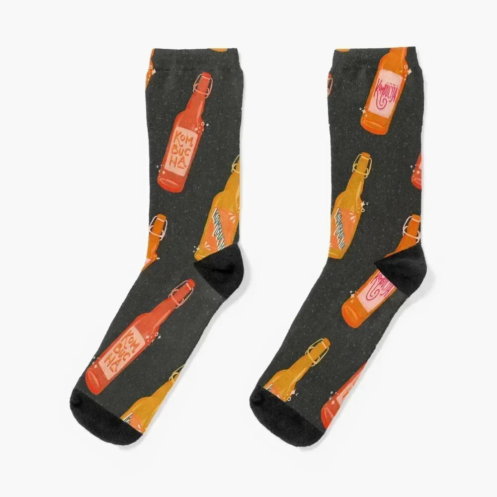 Kombucha Bottles - Charcoal Palette Socks Crossfit Hiking boots New year's hiking Socks For Men Women's