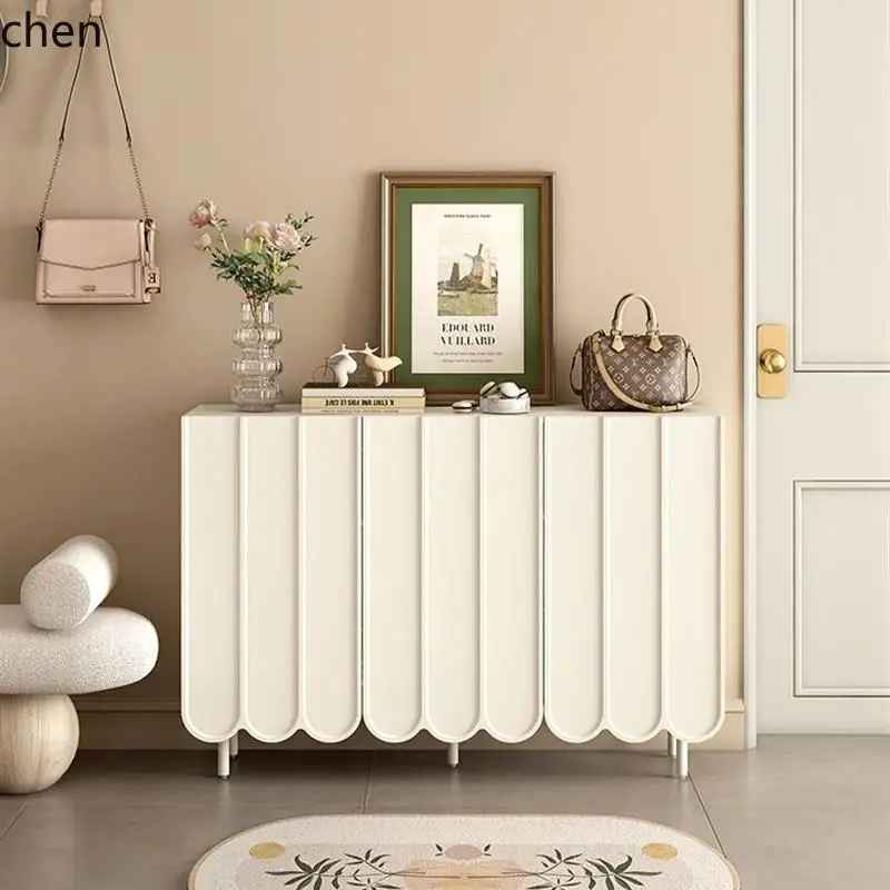 HT light luxury household door against the wall to enter the house, simple large-capacity cabinet