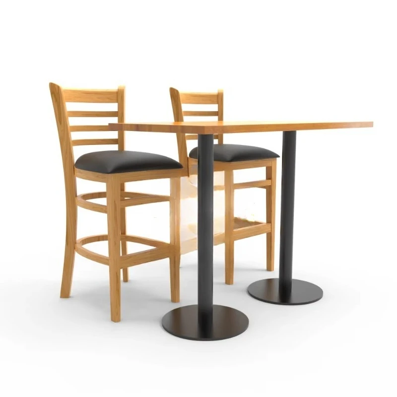 

Modern Commercial Furniture Restaurant Wooden Bar Chairs Hotel Villa Kitchen Family Bar
