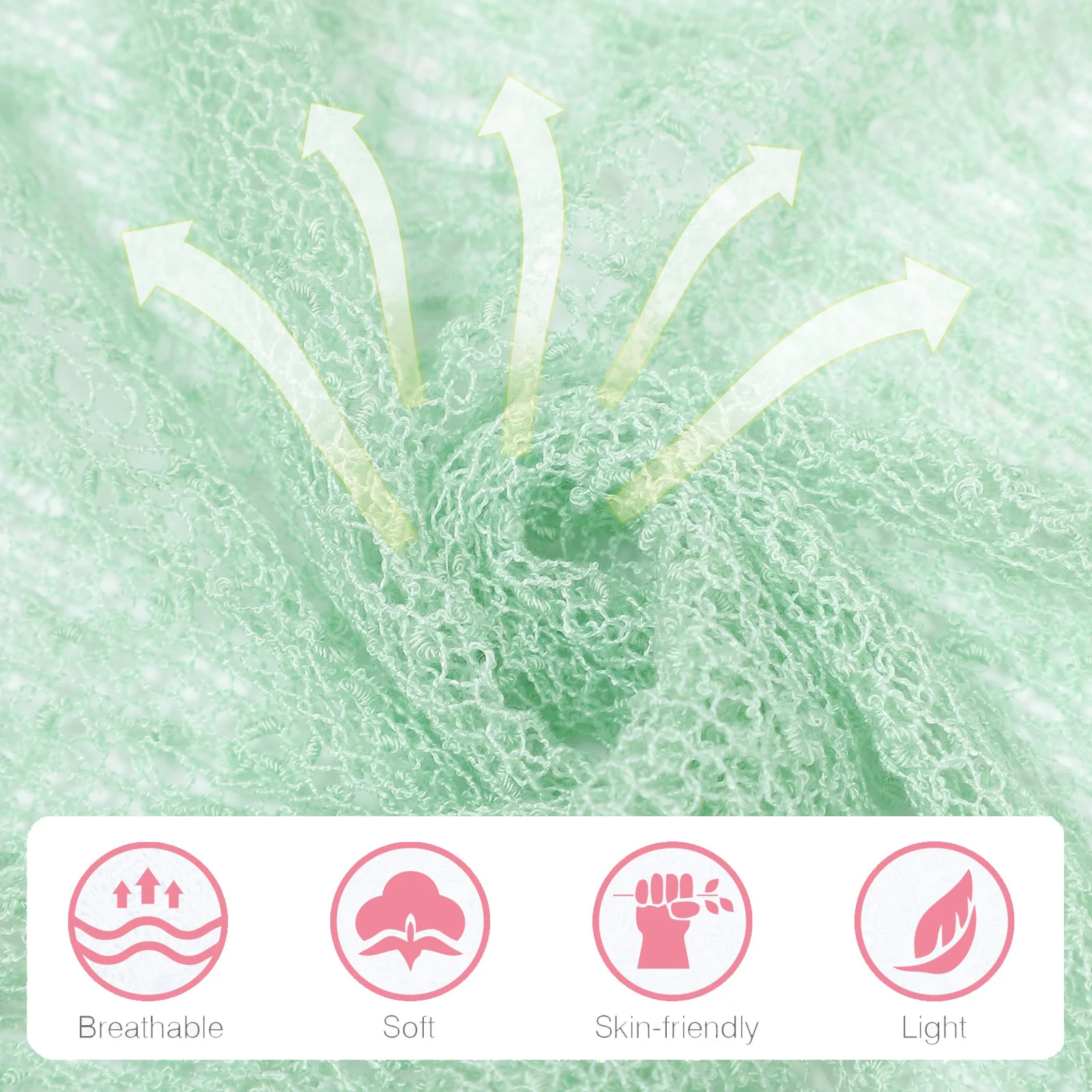 

Mint Green Wrap Swaddle Photography Wraps Props Decke Neugeborenen Miss