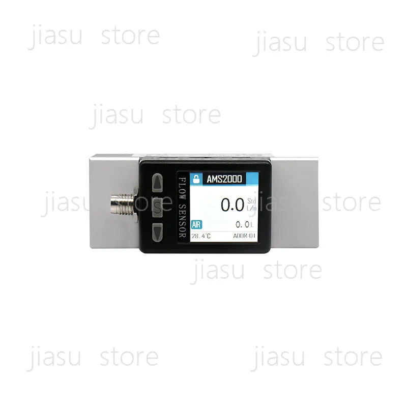 MEMS Intelligent Digital Display Large Range Thermal Gas Mass Flow Meter Oxygen Air AMS2000
