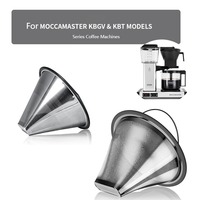 Reusable 304 Stainless Steel Replacement Coffee Filter for MOCCAMASTER KBGV & KBT Series Professional Coffee Machine Coffee Tool