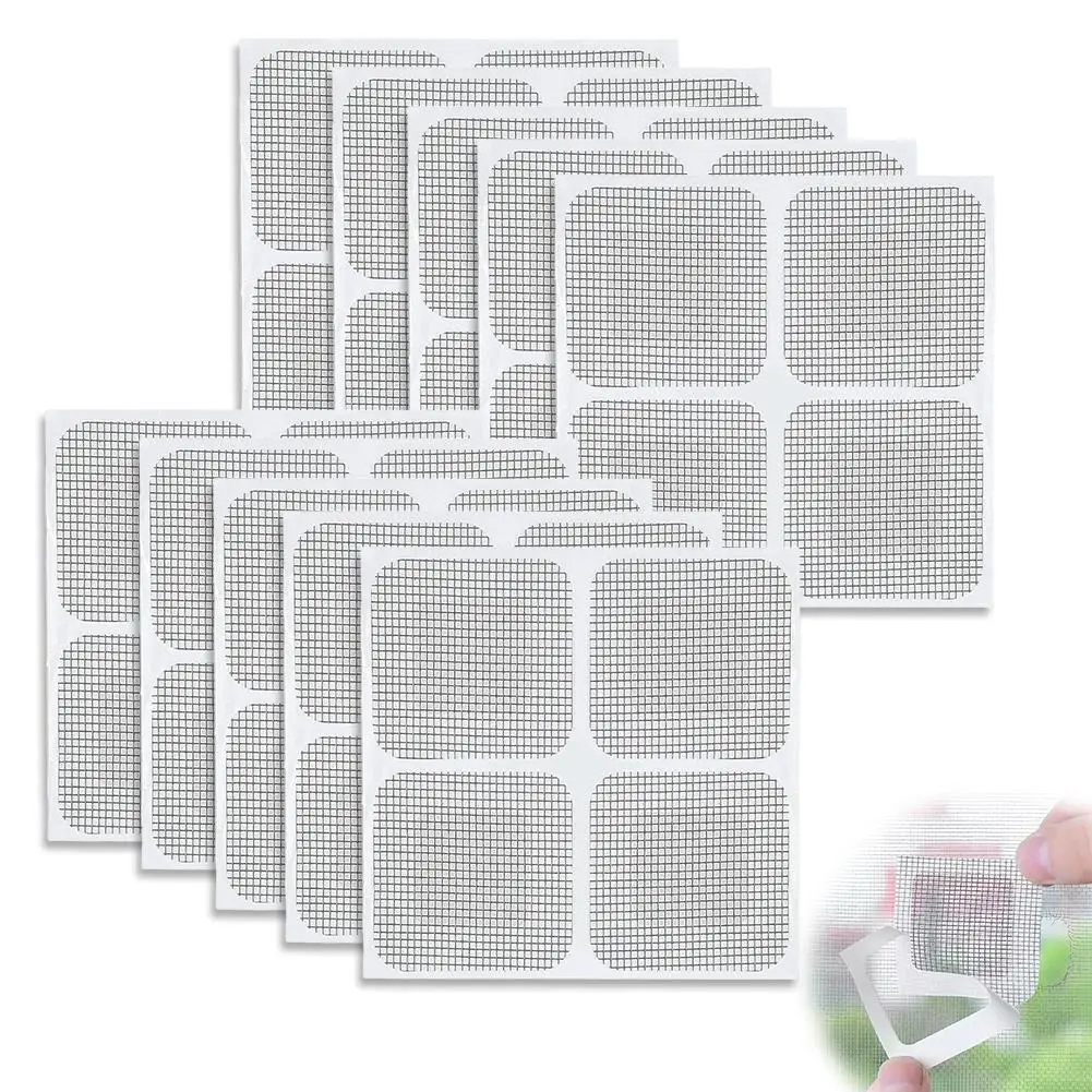 10pcs Fiberglass Screen Repair Patch Window Screen Repair Sticker Window Net Anti-mosquito Mesh Door Mosquito Netting Patch