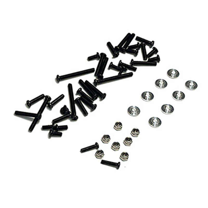 For MN D90 MN98 MN99S Metal Chassis Link Rod Servo Mount Shock Absorber Beam Set 1/12 RC Car Accessories ,Black