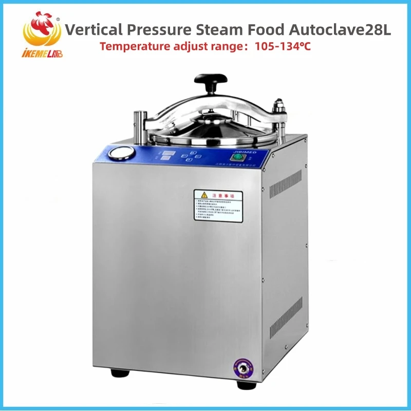 

WEIAI Vertical High Pressure Steam Autoclave 28L Stainless Steel Medical Food Mushroom Sterilizers Automatic