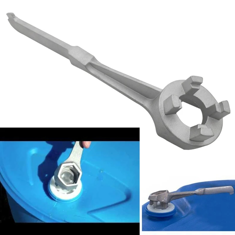 Solid Oil Barrel Cover Wrench Can Opener for Loosening and Tightening Most Steel and Plastic Drum Plugs Safe to Use