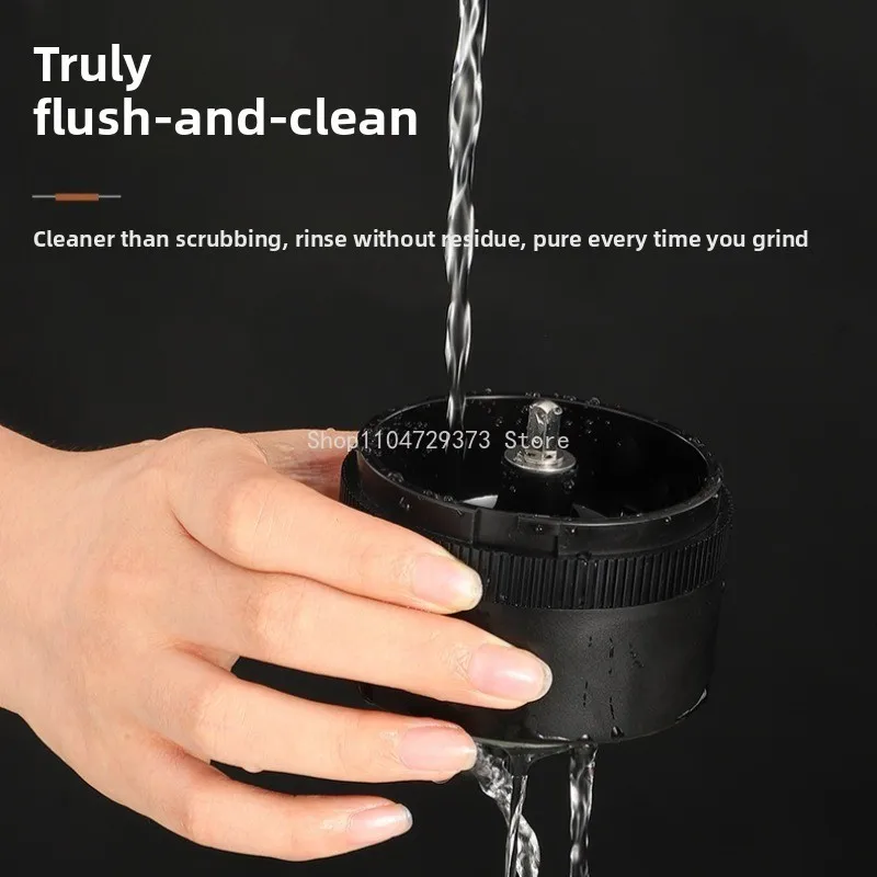 1 قطعة مطحنة القهوة الكهربائية المحمولة USB-C قابلة للشحن مطحنة الفول الهادئة لإسبريسو المنزل مكتب السفر استخدام أجزاء ماكينة القهوة