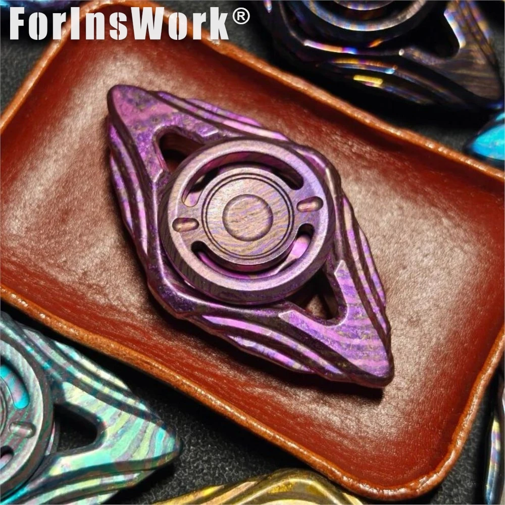 Pangolin EDC Fidget Spinner, couleur aléatoire, apôtre Timascus, matériau spécial, toucher Ultra-lisse, Rotation à grande vitesse