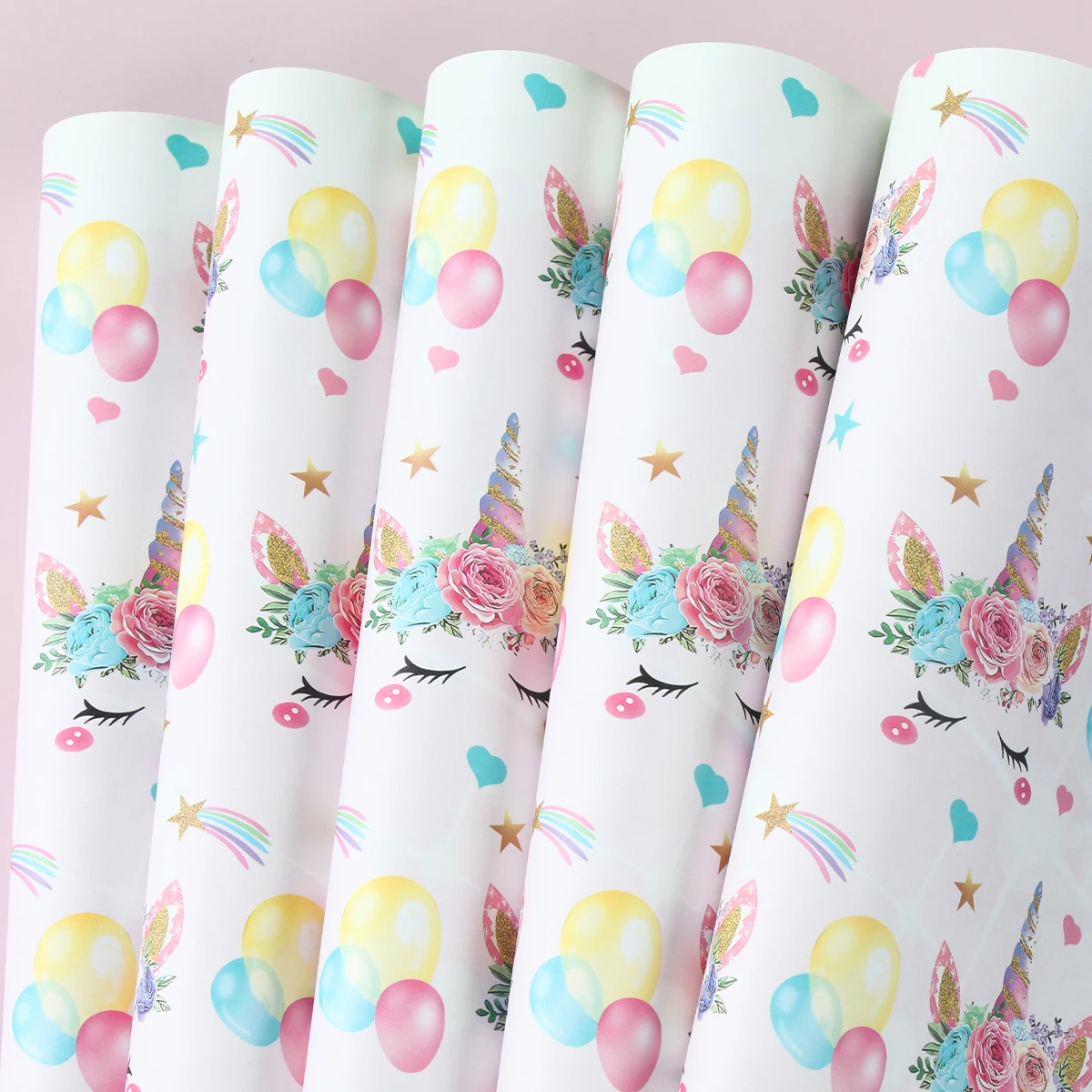 Unicorn DIY Gift Wrapping Paper 50 * 70cm Unicorn Children's Friends Holiday Gift Box Wrapping Paper Unicorn Party Decoration