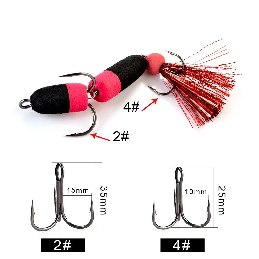 1PC Hot Sale Mandula Fishing Lure Soft Lures Foam Bait Swimbait Wobbler Bass Pike Lure Insect Artificial Baits Pesca Topwater