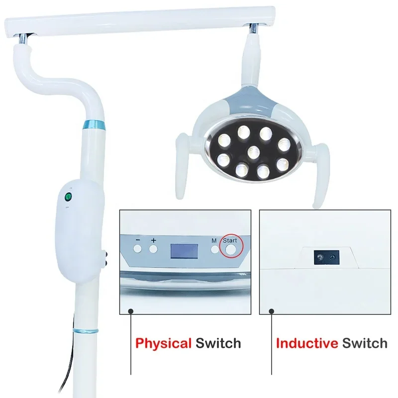 Mobile operating light with sensor switch high brigthess LED surgical lamp