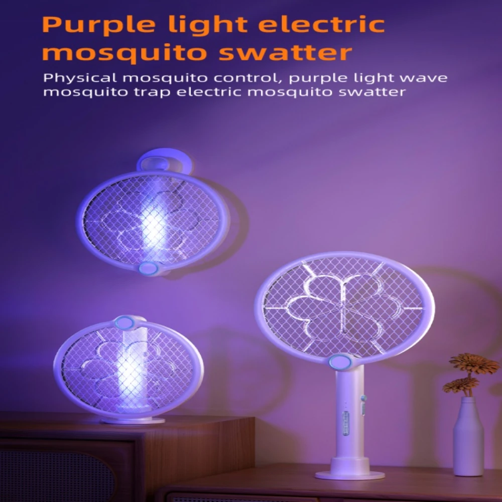 

2 in 1 Electric mosquito swatter, 2500V USB rechargeable mosquito swat, suitable for indoor and outdoor mosquito killer