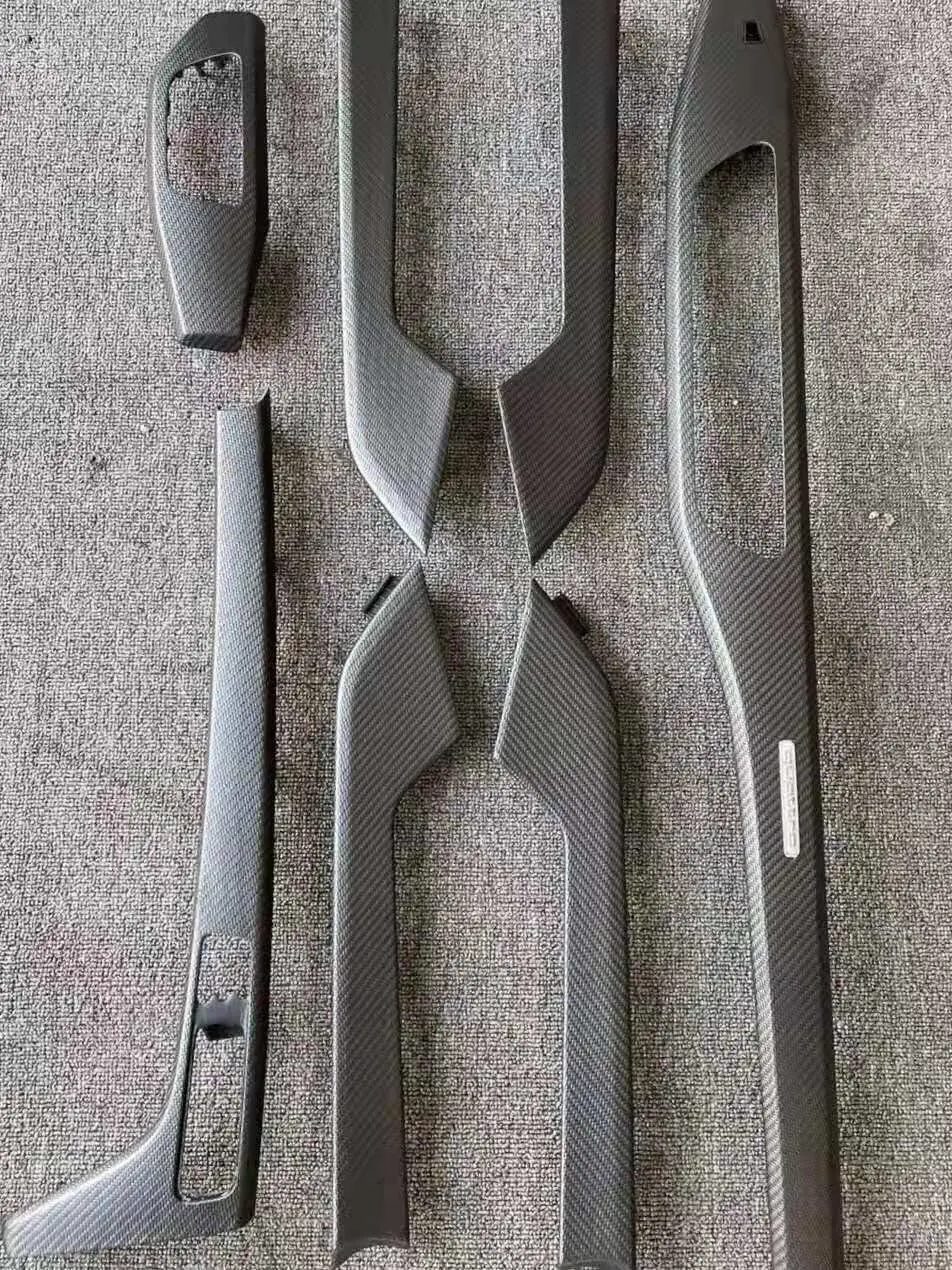 7-Piece set of genuine carbon fiber interior parts for  A4L A5 S4 S5 B9 2017-2021 LHD dashboard door panel decoration origin