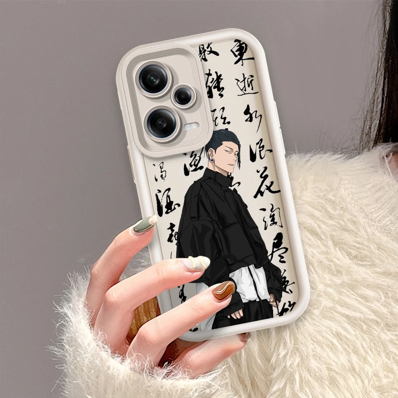 Anime J-Jujutsu K-Kaisen Cool Eye Ladder For Xiaomi Redmi Note 13 12 12C 11 11S 10 10C 10A 9C 9A Pro 5G Back Phone Case