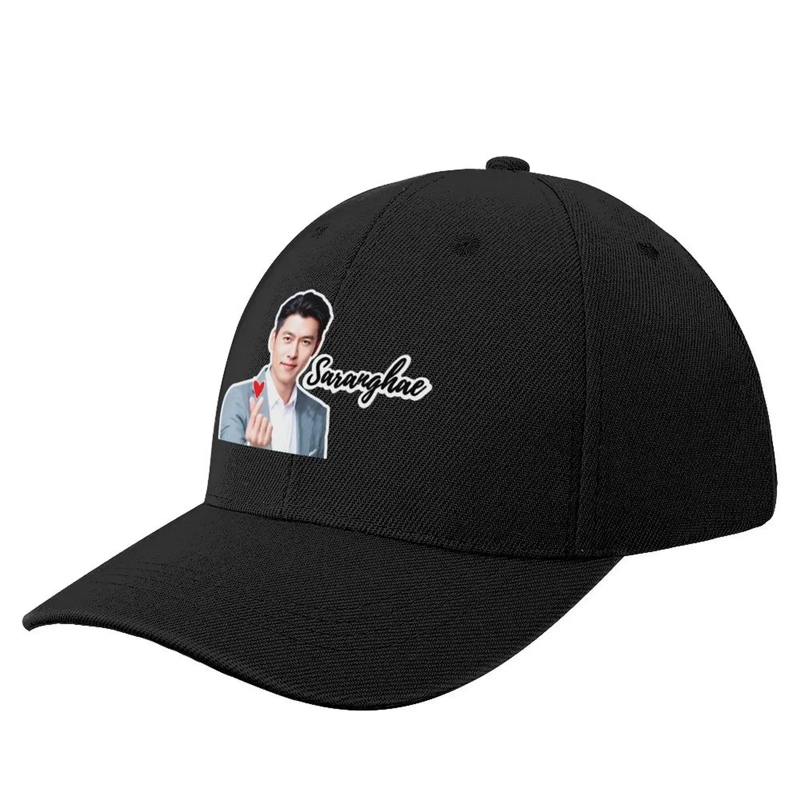 

Hyun Bin Saranghae Baseball Cap Fashion Beach Golf Wear Trucker Hat Sun Hat For Children Girl Men's