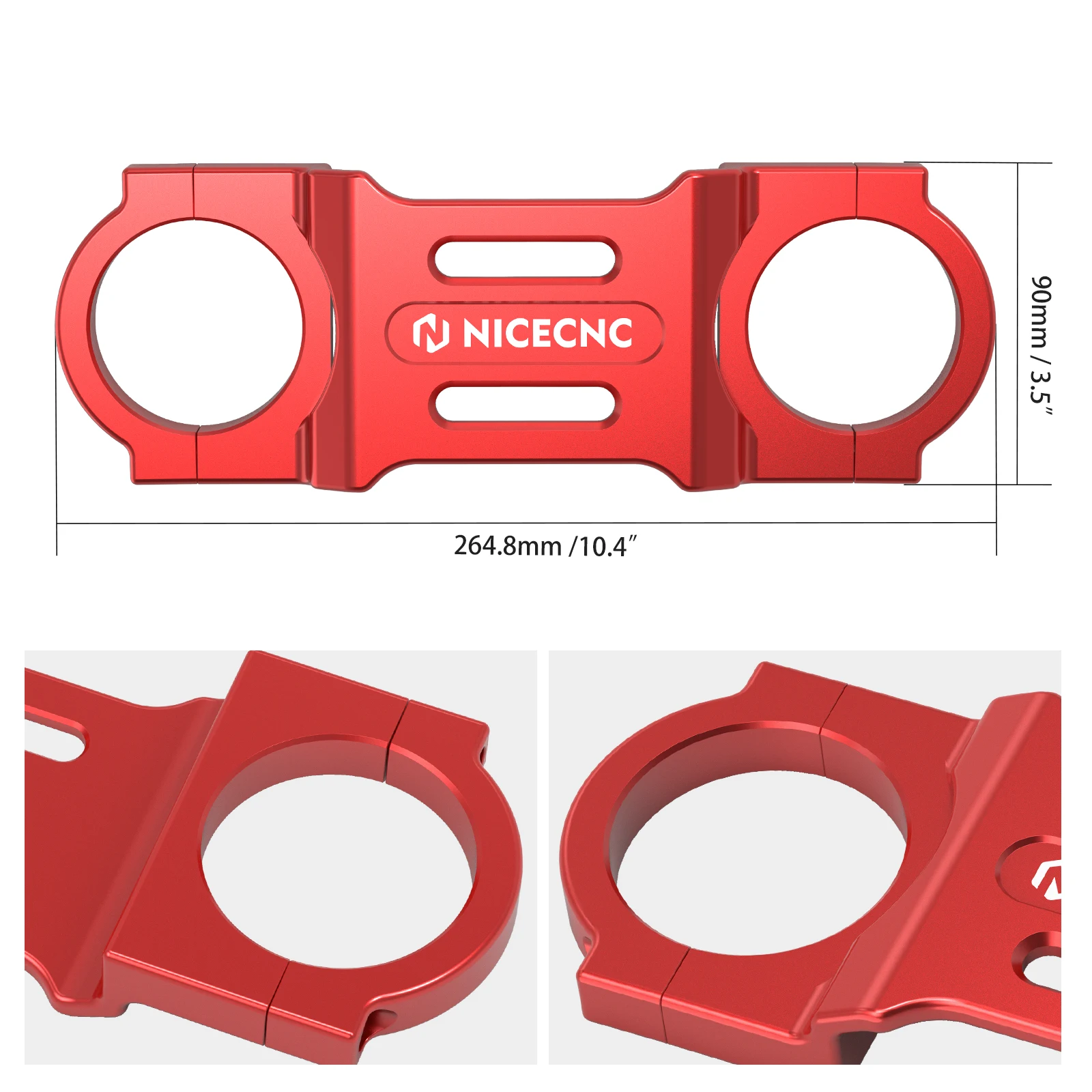 NICECNC Aluminum Motorcycle Front Fork Brace Fork Tube Stabilizer For 2025 Honda XR650L 1993-2025 2024 2023 XR 650L XR 650 L