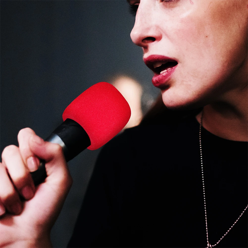 

12pcs Microphone Sponge Cover Thickened Washable Windscreen For Ktv Live Streaming Recording Mic Protectors Covers Accessory