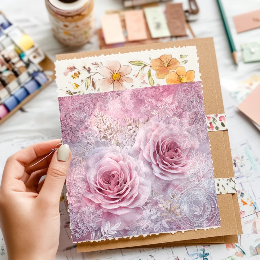 Pack de papier Origami et Scrapbooking de 6 po x 6 po (36 feuilles): motifs artisanaux pour journal, fabrication de cartes et bricolage.