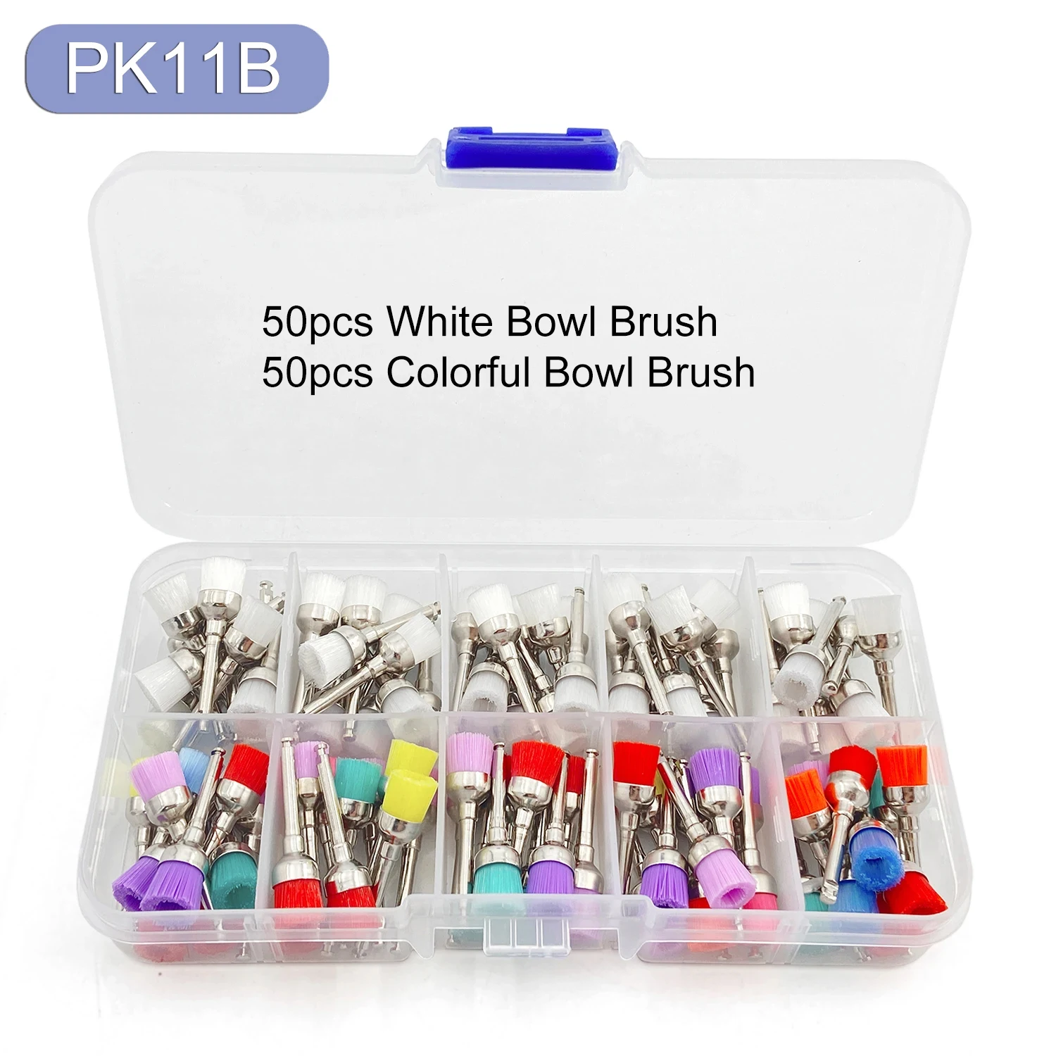 

100pcs/Box Disposable Dental Polishing Bowl Tooth Polish Colorful Rubber Brush Teeth Whitening Prophy Brushes Dentist Tools