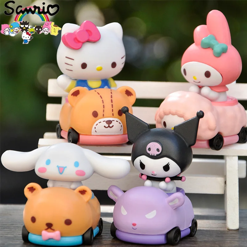 

Sanrio миниатюрная кукла фигурен Hello Kitty Kuromi Мелодия декоративная модель настольная игрушка автомобиль украшение новые игрушки аниме игрушки