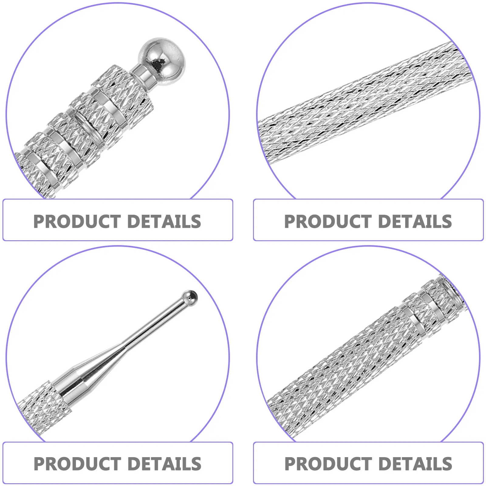 

2Pcs Ear Point Probe High-Quality Copper Massage Rod Lightweight Compact Massage Stick for Ear Face Body Acupressure Pen