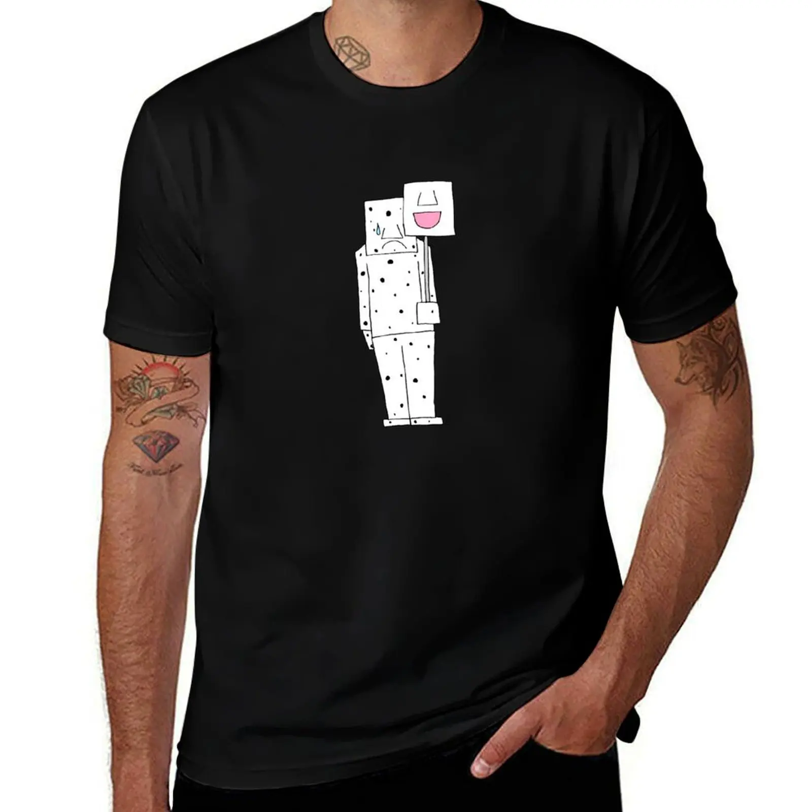 

Under the mask T-Shirt cute tops Man t-shirt anime stuff cotton t shirt men