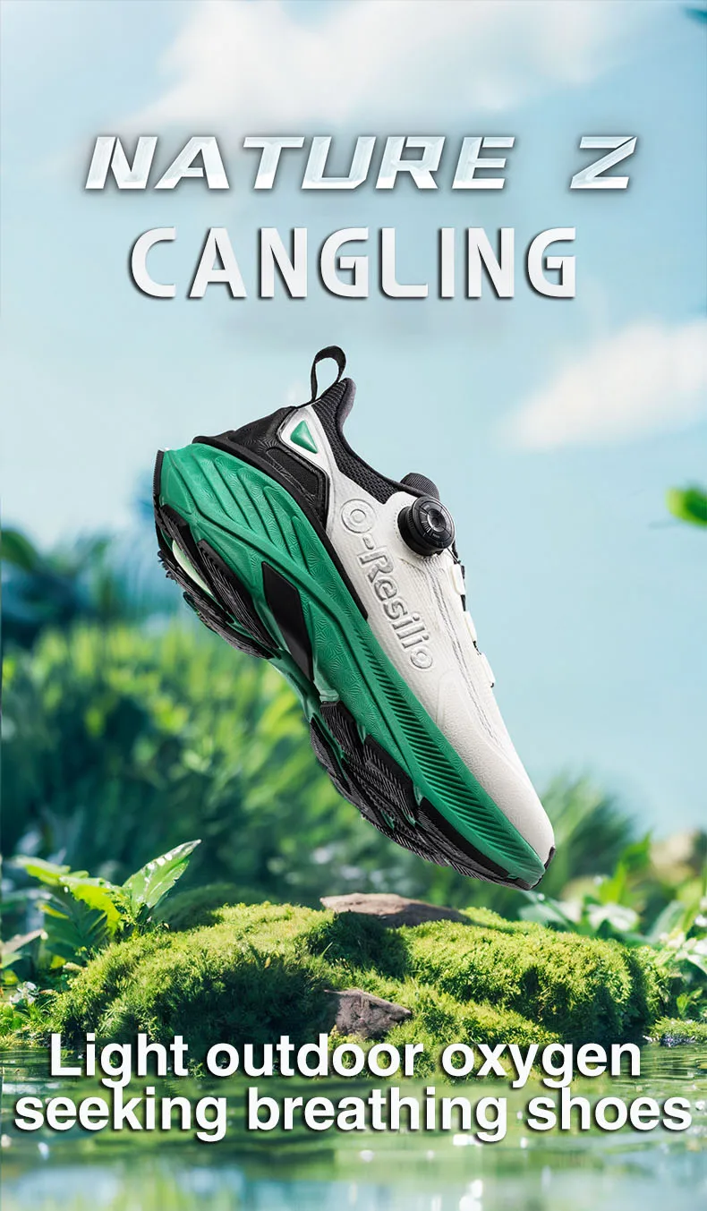 ONEMIX Paar-Outdoor-Trail-Sneaker, elastisch, atmungsaktiv, wasserdicht, leichte Sportschuhe für Männer und Frauen, zum Laufen, Gehen, Freizeitschuhe. – Detail 2