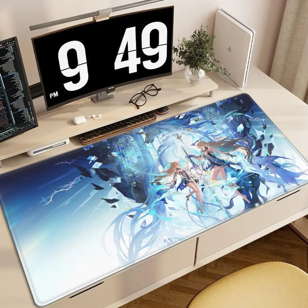 Cartethyia Wuthering Waves Rubber Mouse Pad Game Laptop Play Mat Extra Large Kawaii Anime Non-slip Mouse Pad Gaming Accessories