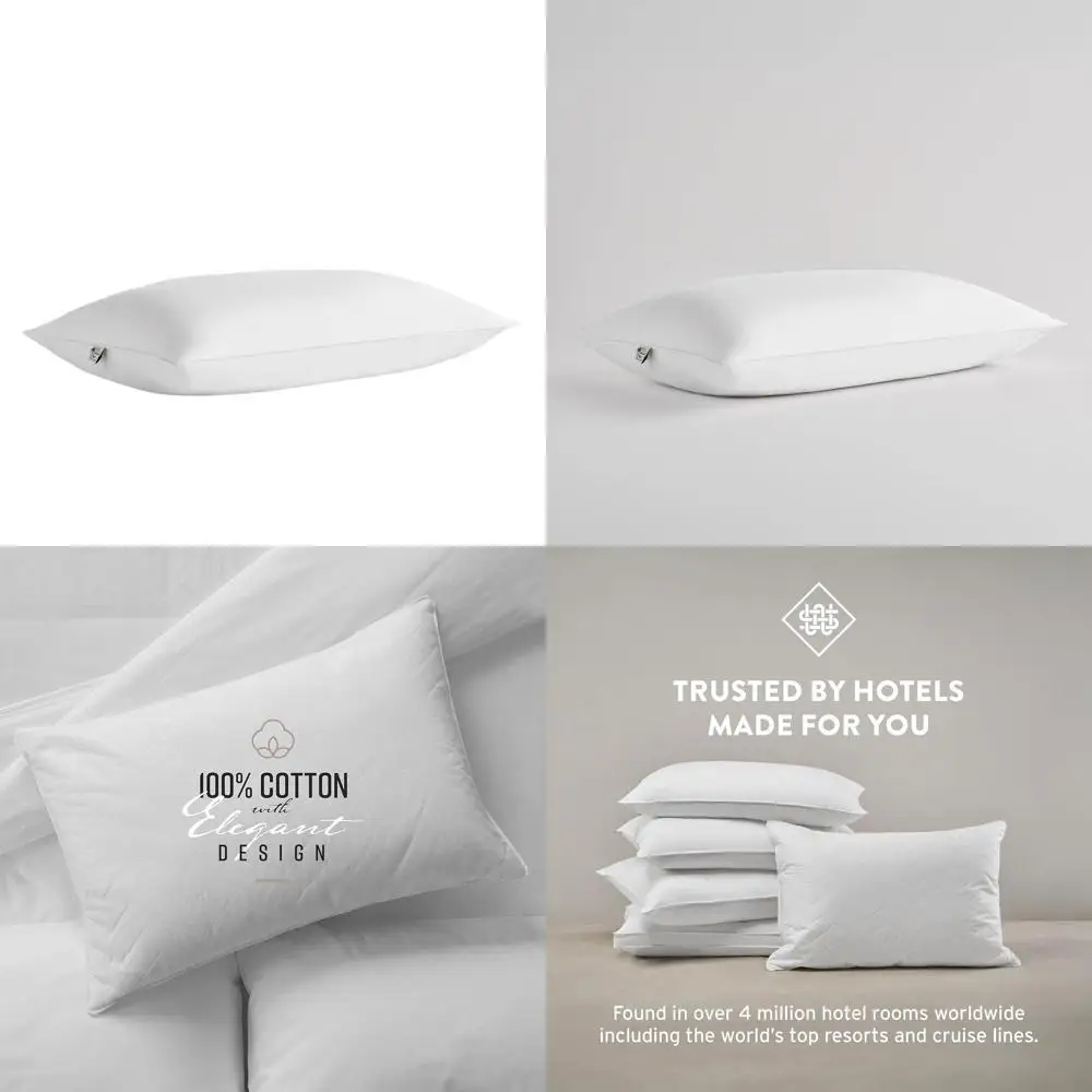 

Подушка Queen Size с гелевым наполнителем для сна на животе и на спине | 100% хлопок, можно стирать в машине, гостиничное качество, 20x30