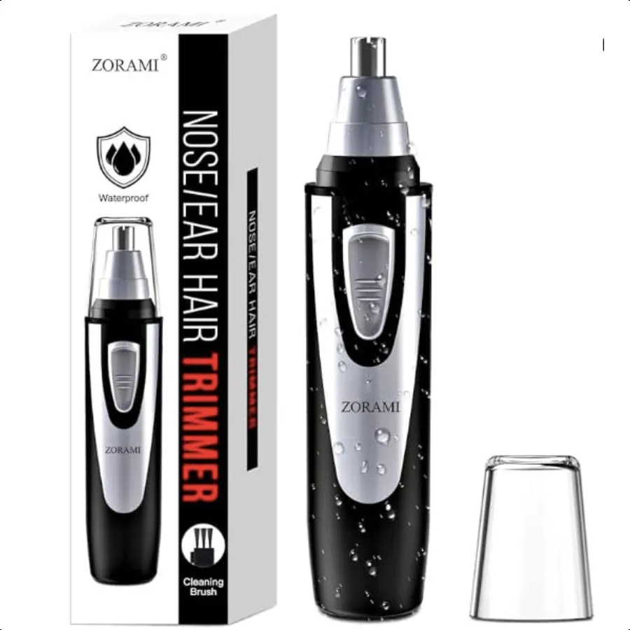 

Ear and Nose Hair Trimmer Clipper 2025 Painl Eyebrow and Facial Hair Trimmer for Men and Women Battery Operated Trimmer with Wa