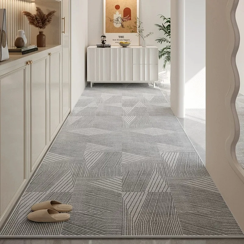 Hallway Floor Mats Geometric Pattern Corridor Carpet Long Strip Runner Non-slip Rugs Welcome Rug Entry Door Mat Home Decoration