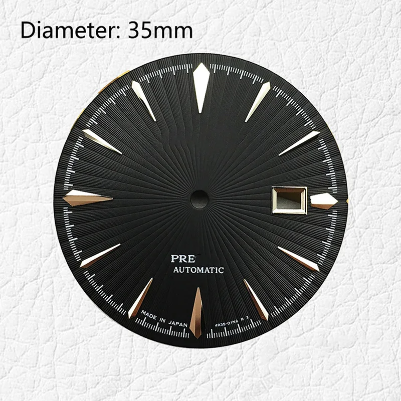 35mm Blue Cocktail Time NH35 Dial S Logo for Automatic Movement Mechanical Modify Diy Watch Faces Repair Parts