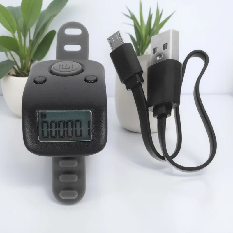 عداد الإصبع الرقمي من السيليكون المحمول باليد للرياضة والجري والسباحة والحياكة والتدريب والعد #6